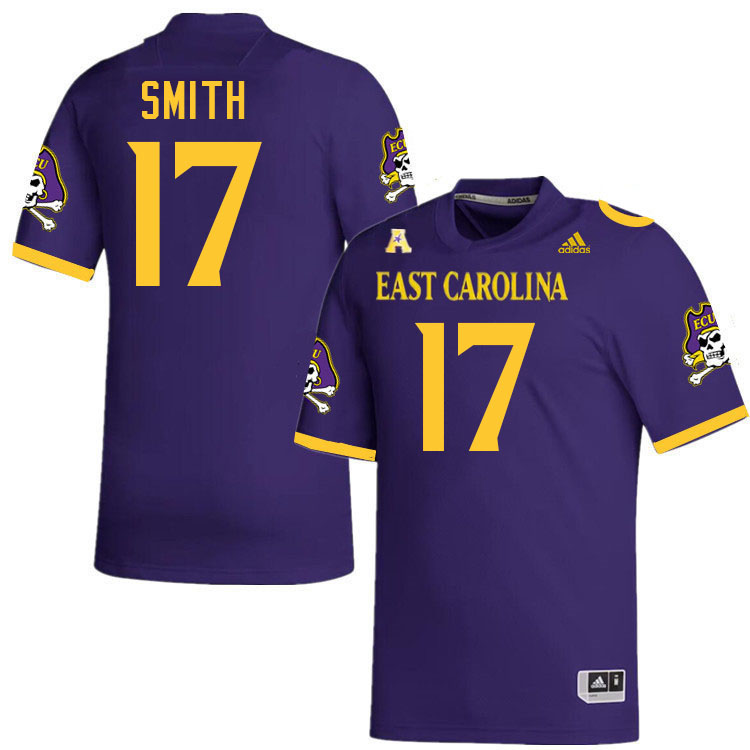 Anthony Smith ECU Jersey,East Carolina Pirates #17 Anthony Smith Jersey Youth College-Purple